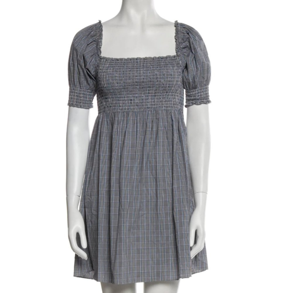 Hill House Athena Nap Dress check pattern Small S